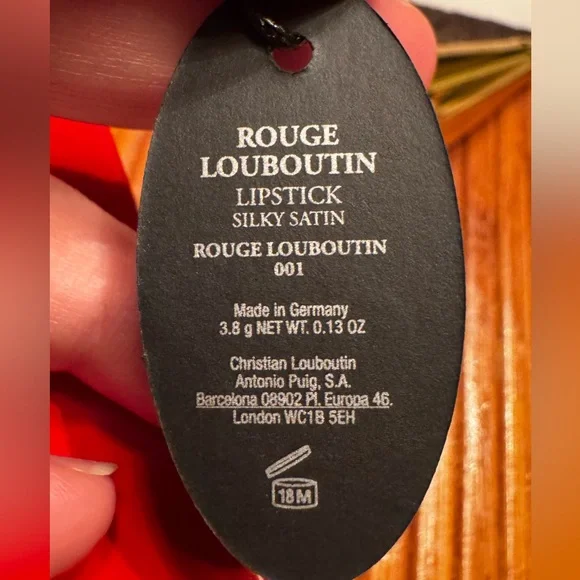 Christian Louboutin Gold Lipstick in a box - shade rouge Louboutin 001